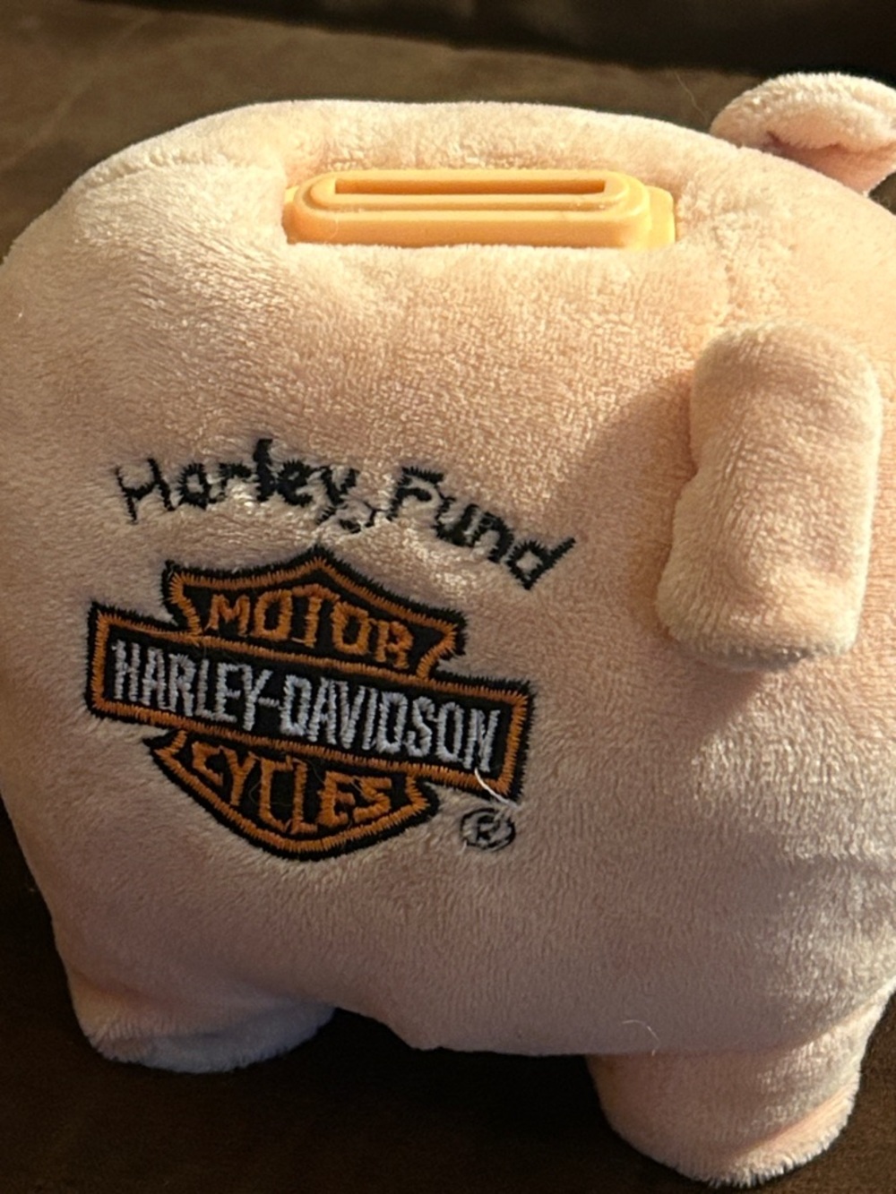 Harley-Davidson Light Pink Plush Piggy